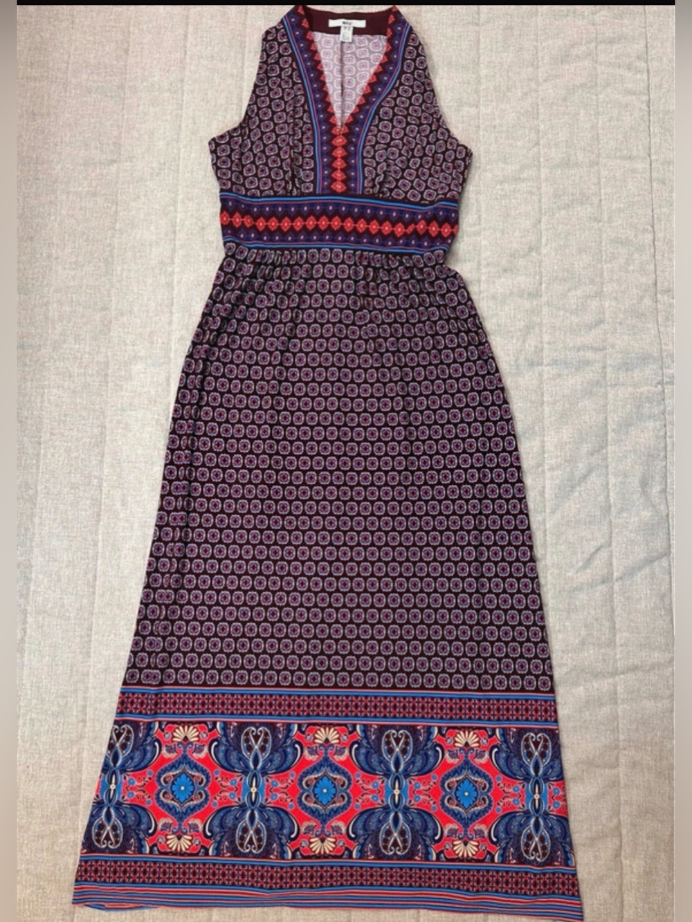 Wisp Dress Size US 10 Maxi Floral Boho Stretch V Neck Comfortable